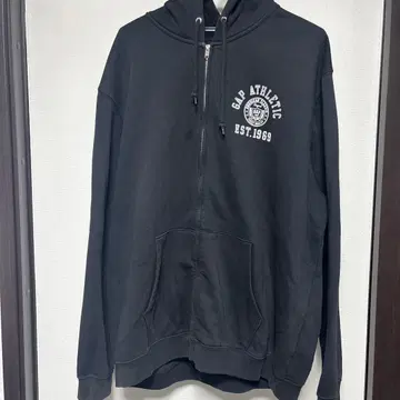 GAP 블랙 풀 집업 후드티 XL
