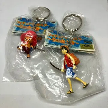 원피스 루피&초파 키링 2개 세트 하늘의 기사 편