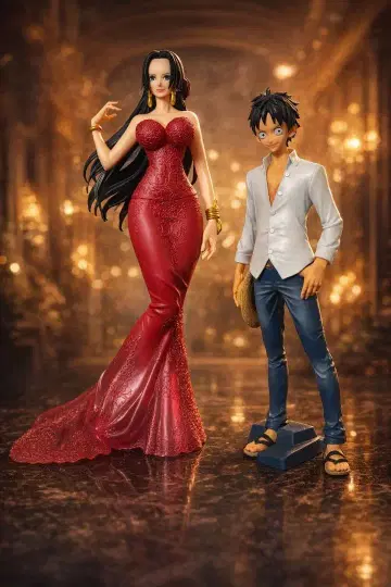 원피스 피규어 세트 핸콕 루피