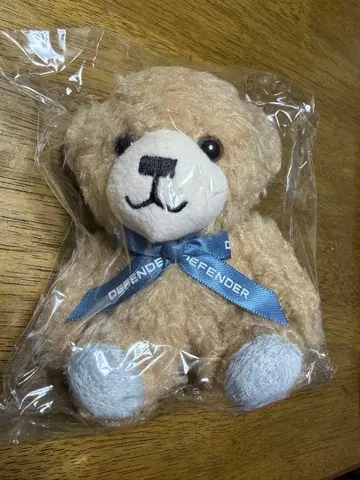 DEFENDER 디펜더 베어 봉제 인형 베이지 약 12cm