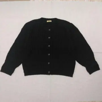 케이블 짜임 가디건 아란 니트풍 루즈핏 겉옷 크루넥 구제 의류