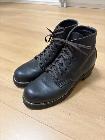 레드윙 벡맨 9014 레드윙 블랙 가죽 워크 부츠