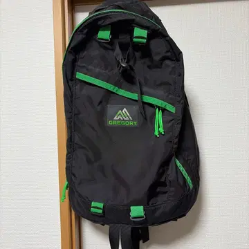 GREGORY 블랙/그린 백팩