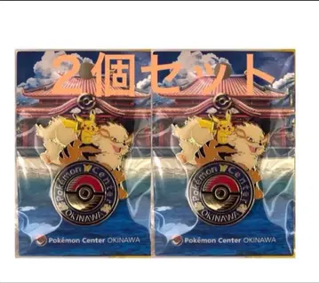 포켓몬 센터 오키나와 로고 핀즈 2개 세트