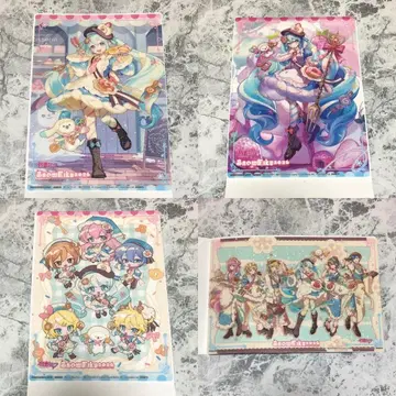 유키 미쿠 하츠네 미쿠 집합 클리어 비주얼 포스터