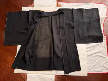 블랙 여름용 겉옷 미사용 집 문양 기모노