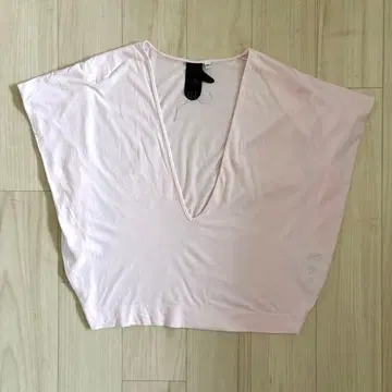 Bernhard Willhelm 핑크 V넥 슬리브리스 상의 XS