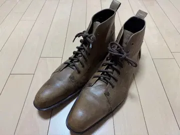 J.LINDEBERG 가죽 부츠 42 라이트 브라운 천연 가죽