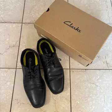 클락스 비즈니스 슈즈 27cm 블랙 가죽 신발 플레인토