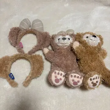 디즈니씨 더피 셰리메이 머리띠 퍼펫 세트