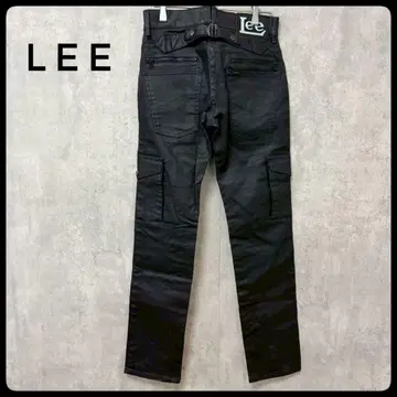 리 라이더스 신치 벨트 카고 팬츠 블랙 멀티 포켓 W26