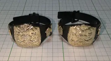 WWF 태그 챔피언 벨트 미니어처 세트