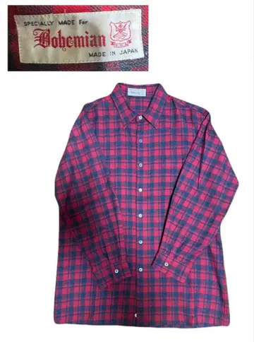 [일본제] 셔츠 LL 일본제 빨검 버팔로 체크 빈티지