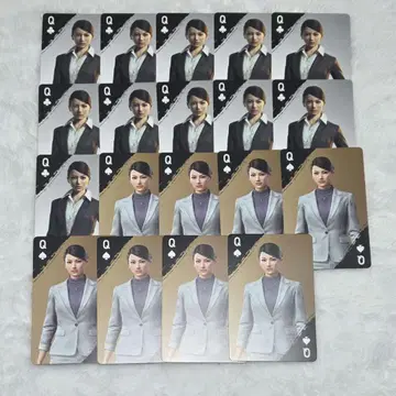 용과 같이 세가 럭키 쿠지 트럼프 카드 사야마 카오루 19장 세트