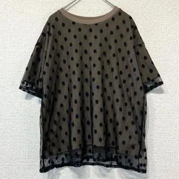 빔즈하트 도트 시어 티셔츠 페미닌 레이어드 스타일 b86