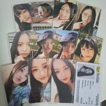 newjeans 하니 트레이딩 카드 bluebook