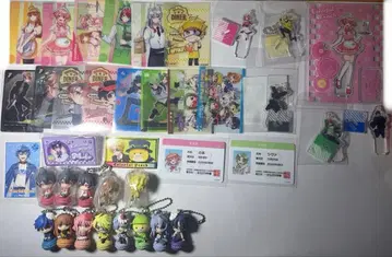 컬러풀 피치 묶음 판매 아크릴 스탠드 키링 캡슐 토이 트레이딩 카드