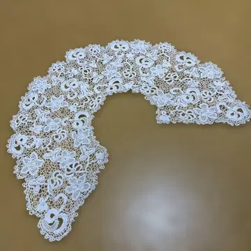 프랑스 앤티크 크로셰 레이스 옷깃