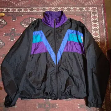 컬러 블록 나일론 자켓 바람막이