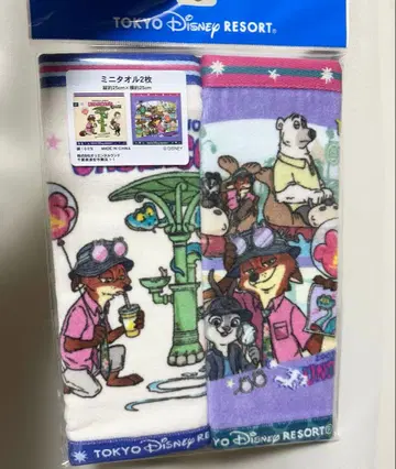 주토피아 2 미니 타월 도쿄 디즈니 리조트
