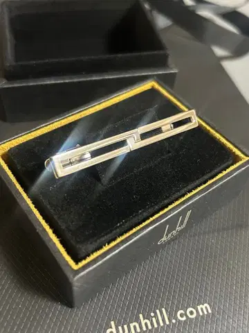 dunhill 실버 넥타이핀 에이트