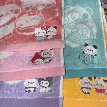 산리오 모찌모찌 판다 핸드 타월 5개