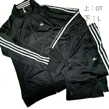 adidas 여성용 저리 상하의 세트 OT, L 스포츠 셋업 블랙