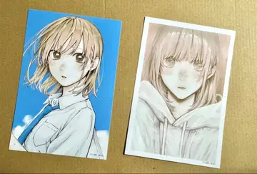 푸른상자전 엽서 사슴노치나츠 2장 세트