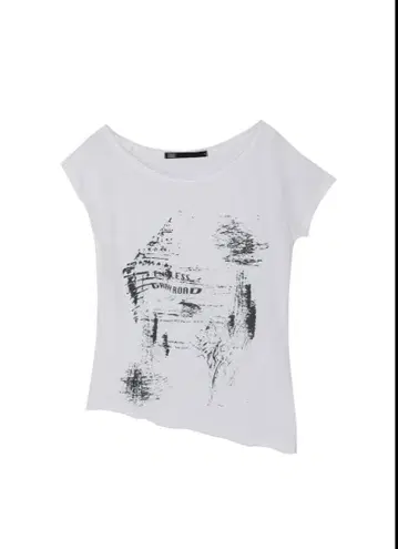 BOHEMSEO FUNKY SCOOP NECK TEE CONCH 상의