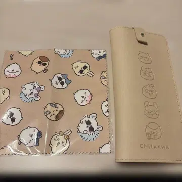 미사용 Zoff 치이카와 (먼작귀) 안경 부속품 안경 케이스와 안경닦이