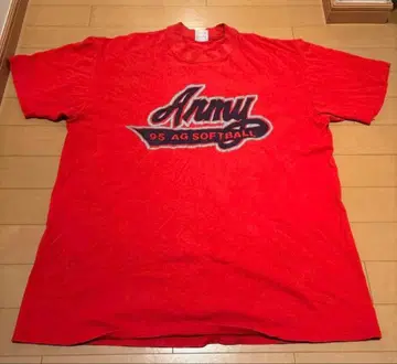 80년대 빈티지 Stedman [Super Hi-Cru] 레드 T셔츠