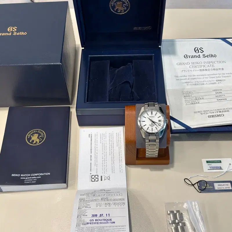 그랜드세이코 SBGJ011 (하이비트 GMT) 티타늄 판매합니다.