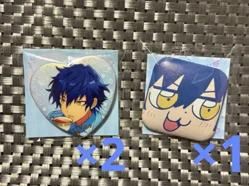 사자나미 쥰 캔뱃지 3개 세트 붓타 화이트 수트 3주년 앙스타