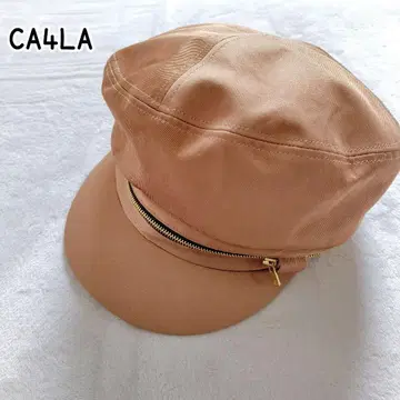 새상품급 CA4LA 카시라 헌팅 캡 베레모 2way 일본제 베이지