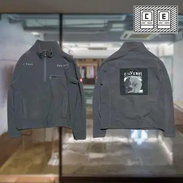 C.E CAVEMPT HALF ZIP fleece sizeS