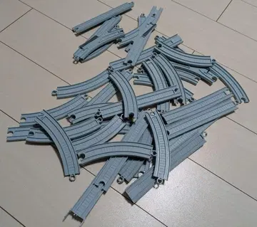 다이소 프티 기차 레일 부품 그레이 다수