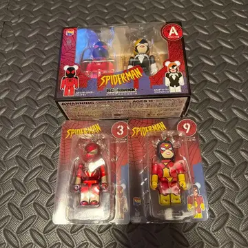 베어브릭 100% / 스파이더맨 베놈 해피 복권 세트