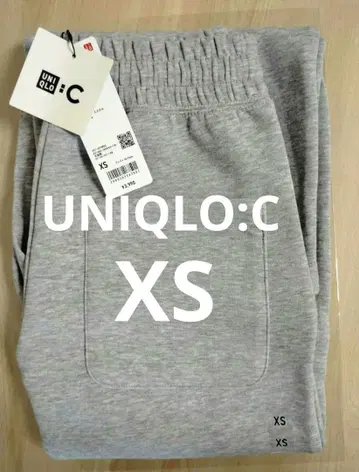 새상품 UNIQLO C 맨투맨 와이드 팬츠 XS 기장 표준 유니클로