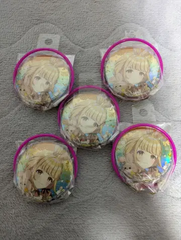 학원 아이돌 마스터 GiGO 오로라 캔뱃지 후지타 코토네 5점 세트