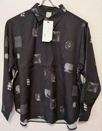Casper John 올 패턴 셔츠 M 블랙 택 포함 새상품 모드 스타일