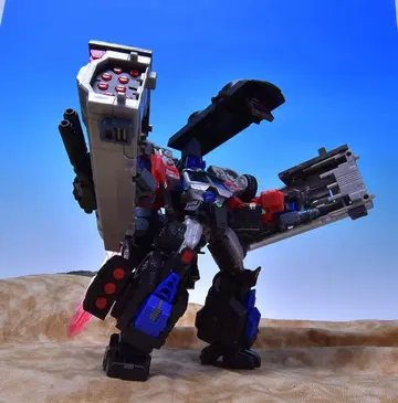 중고품 MAKETOYS 배틀탱커 & 레이저 옵티머스 프라임