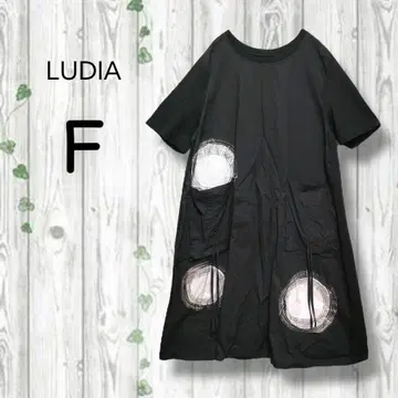 루디아 반팔 원피스 오버 사이즈 크루넥 개성있는 포켓 블랙