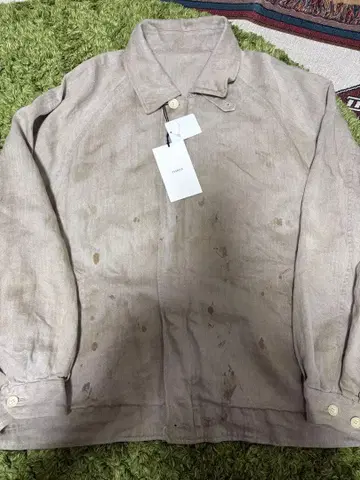 ssstein HEAVY LINEN HERRINGBONE JACKET