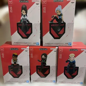 VALORANT 모니터 탑 피규어 5개 세트