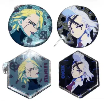 Dr.STONE HICUL 캔뱃지 제노 스탠리 아크릴 블록