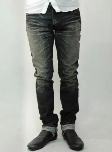 SHELLAC 셀락 빈티지 가공 셀비지 데님 44