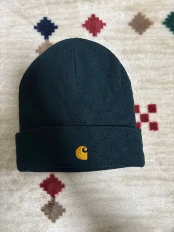 Carhartt 다크 그린 니트 모자 비니