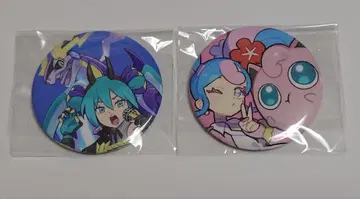 포켓몬 하츠네 미쿠 VOLTAGE Live 캔뱃지 B 드래곤 페어리