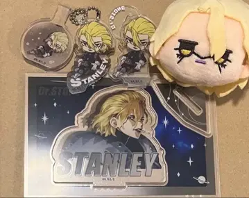 Dr.STONE 스탠리 아크릴 블록 페이스 봉제 인형 키링