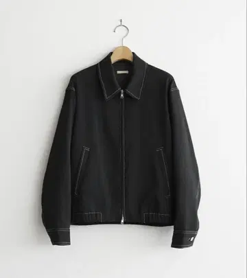 [ WYM ] 트윌 스티치 라인 쇼트 블루종